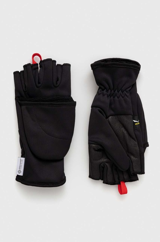 Rukavice Salewa Sasvenna Fold Back bez uzorka crna 00.0000026588