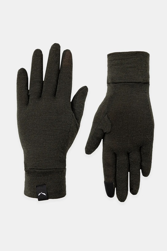 Salewa rękawiczki Cristallo Merino wełna zielony 00.0000028514