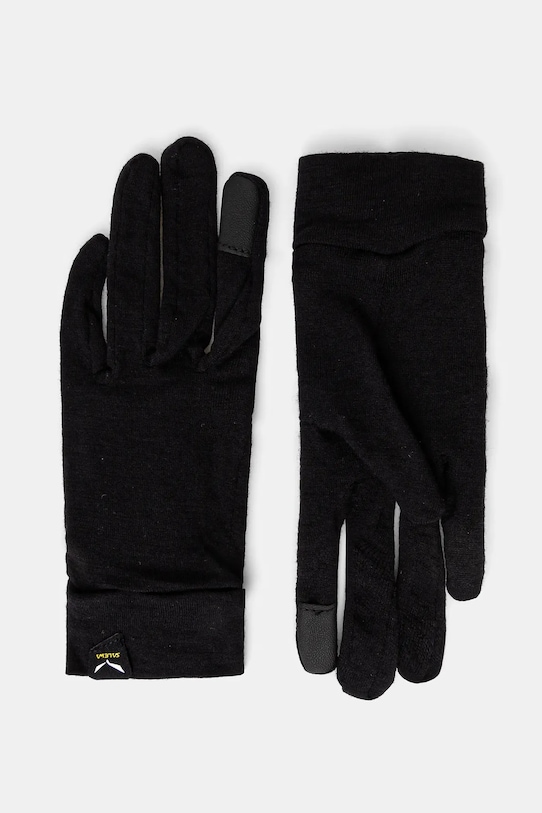 Salewa rękawiczki Cristallo Merino wełna czarny 00.0000028514