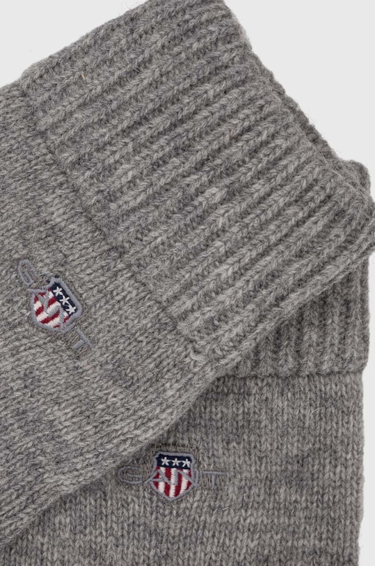 Вълнени ръкавици Gant 9930003 сив AW23