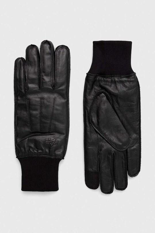 Alpha Industries manusi de piele piele negru 188917.03