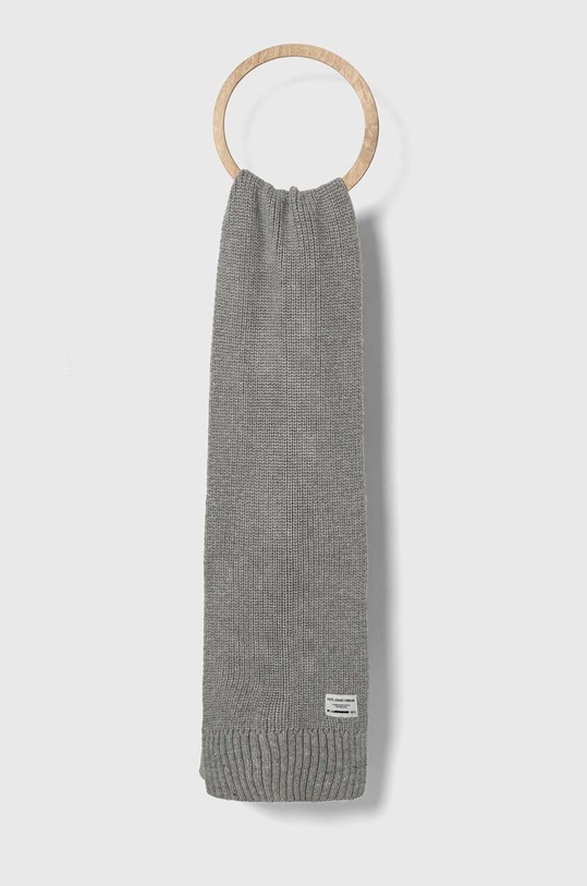 Pepe Jeans szalik z domieszką wełny dziecięcy z domieszką wełny szary PB060106