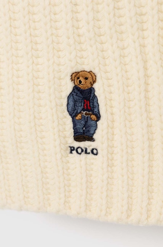 Polo Ralph Lauren szalik wełniany 455922983 beżowy AW23