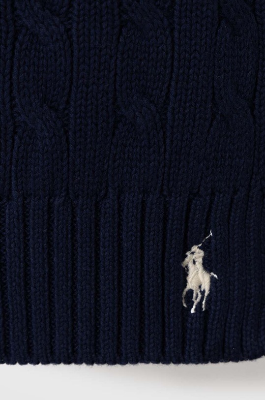Polo Ralph Lauren szalik bawełniany 455922985 granatowy AW23