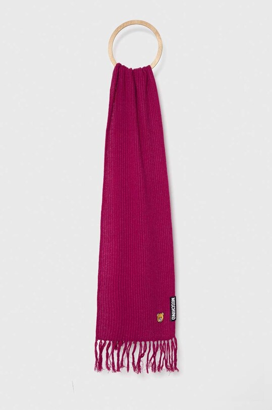 Moschino esarfa de lana tricotaj violet M2960.30779