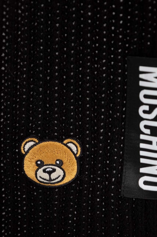 Moschino szalik wełniany M2960.30779 czarny AW23