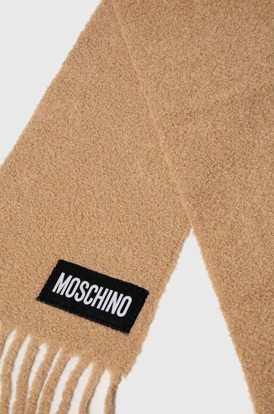 Moschino szalik wełniany M2981.30761 beżowy AW23