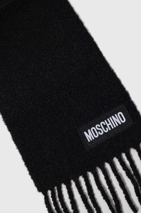 Шерстяной шарф Moschino M2981.30761 чёрный AW23