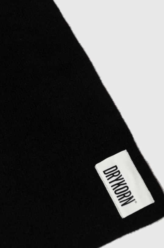 Μάλλινο κασκόλ Drykorn 95107.420124 μαύρο AW23