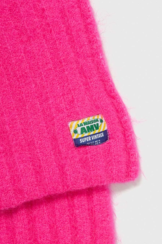 Вълнен шал American Vintage VITO20BH23 розов AW23