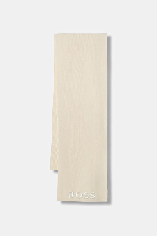 Volnen šal BOSS Lara_scarf Pletenina bež 50497861