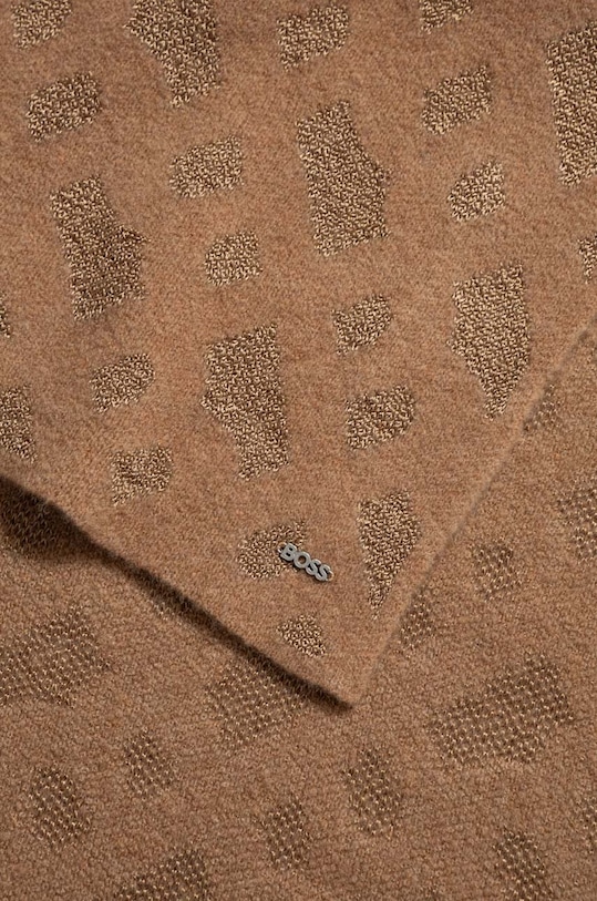 Шал с вълна BOSS 50501058 бежов AW23