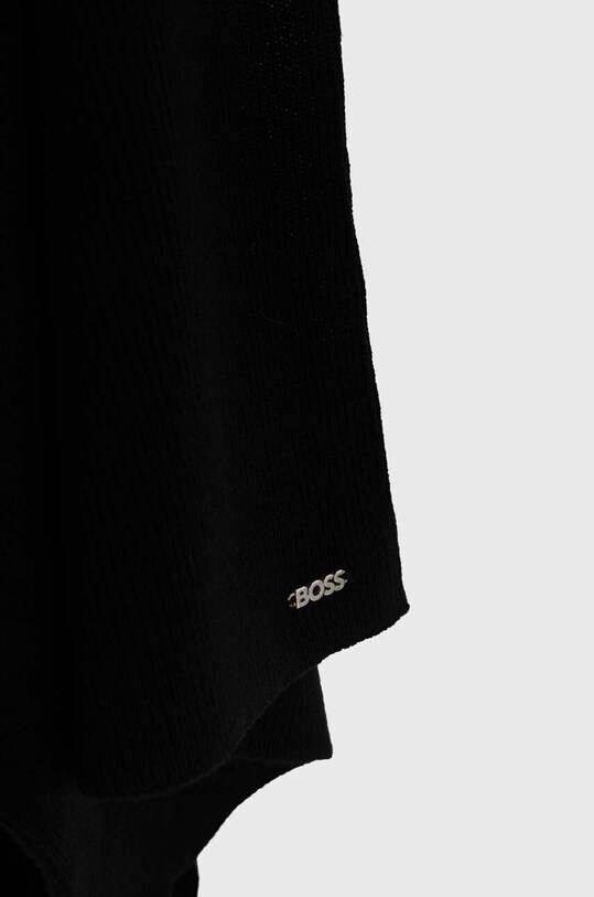 Шерстяная шапка и шарф BOSS 50502539 чёрный