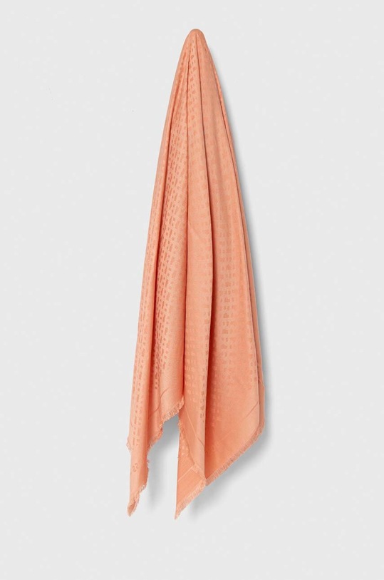 BOSS eșarfă din amestec de lână panza portocaliu 50502686