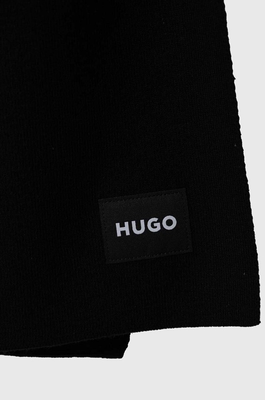 Κασκόλ HUGO 50502616 μαύρο AW23