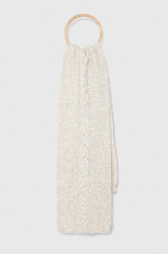 Šál s prímesou vlny Guess s prímesou vlny sivá AW9974.WOL03