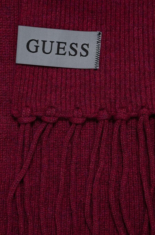 Guess szalik z domieszką wełny AW9961.WOL03 fioletowy AW23