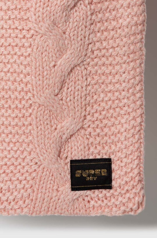 Accesorii Superdry esarfa din amestec de lana W9310068A.1JS roz