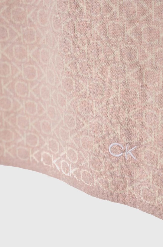 Μαντήλι από μείγμα μαλλιού Calvin Klein K60K611119 ροζ AW23