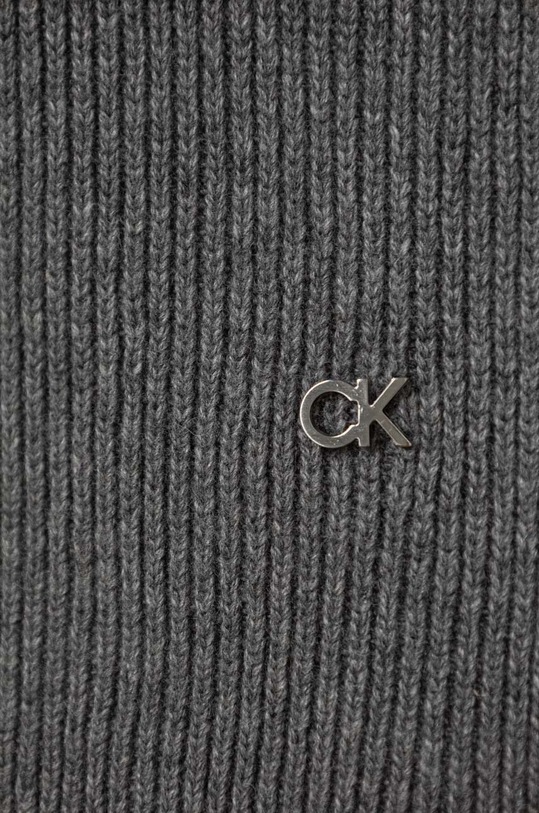 Calvin Klein szalik z domieszką wełny K60K611128 szary AW23