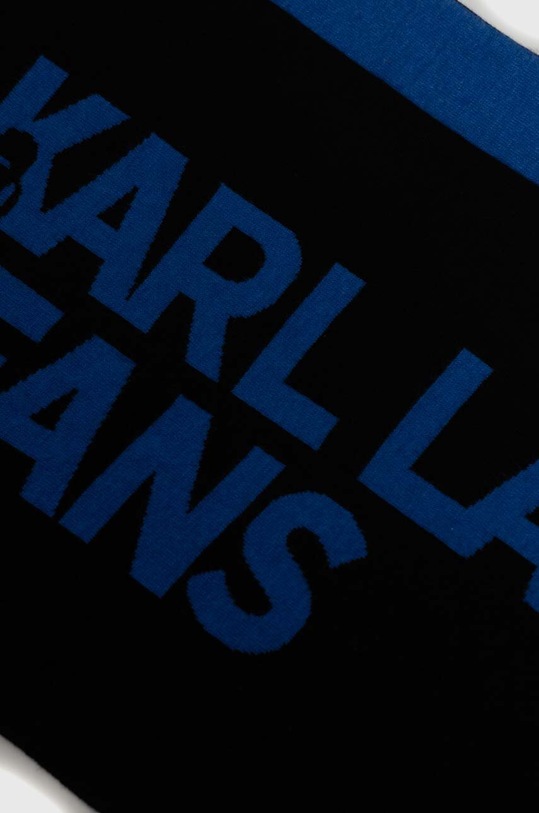 Karl Lagerfeld Jeans sál gyapjú keverékből 236J3301 fekete AW23