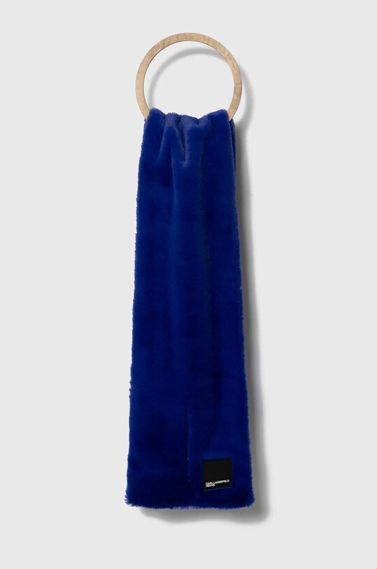 Κασκόλ Karl Lagerfeld Jeans ύφασμα μπλε 236J3304