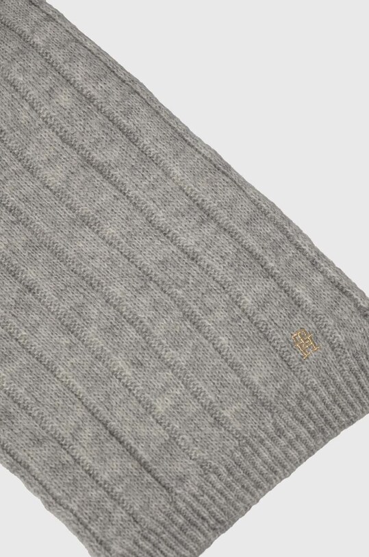 Μαντήλι από μείγμα μαλλιού Tommy Hilfiger AW0AW15351 γκρί AW23