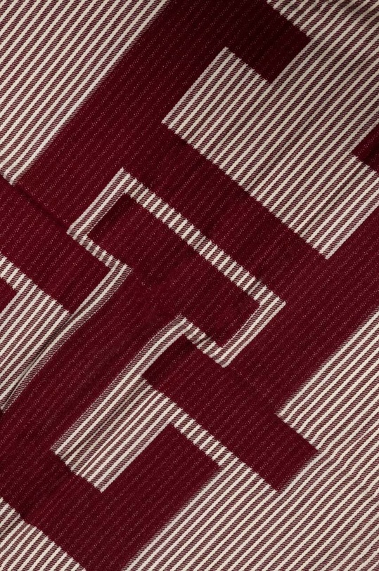 Tommy Hilfiger chusta z domieszką wełny AW0AW15918 bordowy AW23