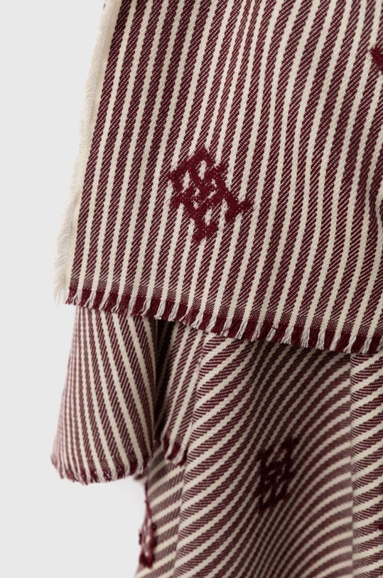 Akcesoria Tommy Hilfiger chusta z domieszką wełny AW0AW15918 bordowy