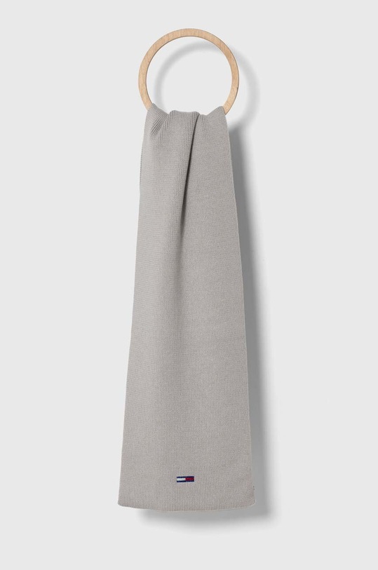 Tommy Jeans szalik dzianina szary AW0AW15478