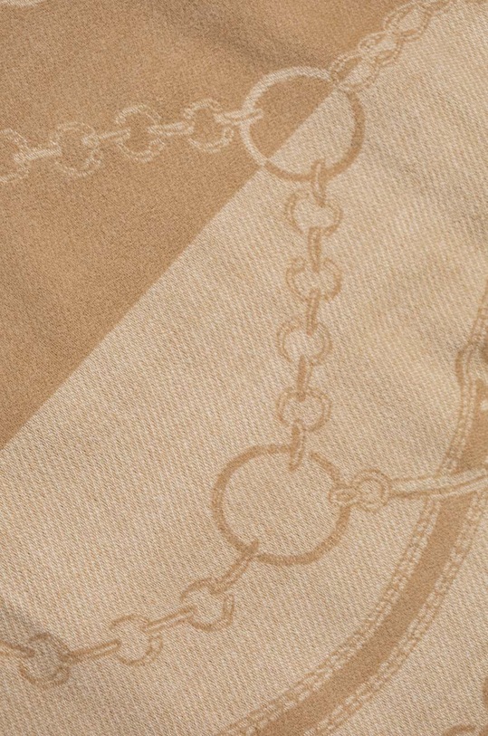 Lauren Ralph Lauren szalik z domieszką wełny 454927143 beżowy AW23