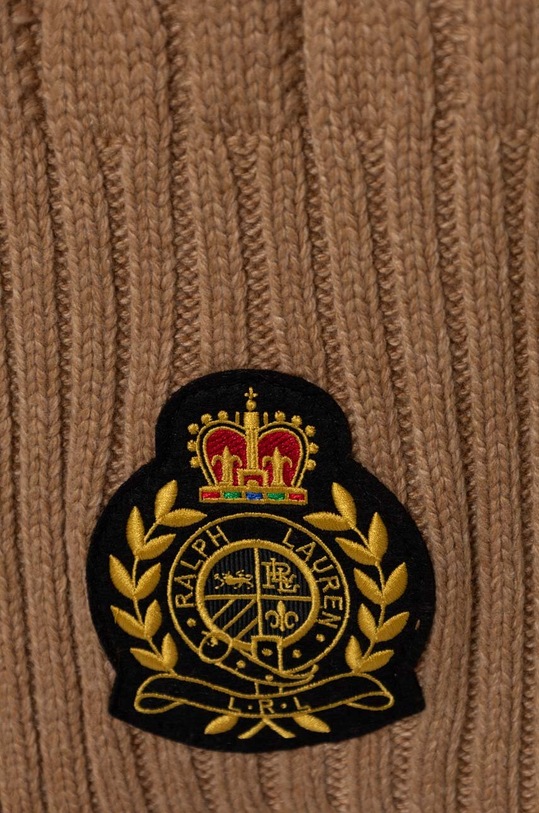 Lauren Ralph Lauren szalik z domieszką wełny 454927148 brązowy AW23