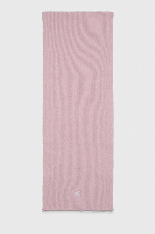 Αξεσουάρ Μαντήλι από μείγμα μαλλιού Calvin Klein Jeans K60K611265 ροζ