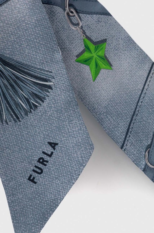 Hedvábný šátek Furla WT00022.BX2065.2270S modrá AW23