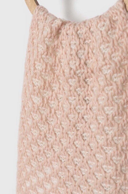 United Colors of Benetton szalik z domieszką wełny dziecięcy 115HQU00P.G.SEASONAL różowy AW23