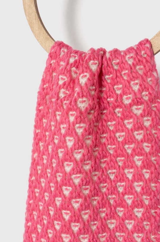 Dětský šátek z vlněné směsi United Colors of Benetton 115HQU00P.G.SEASONAL růžová AW23