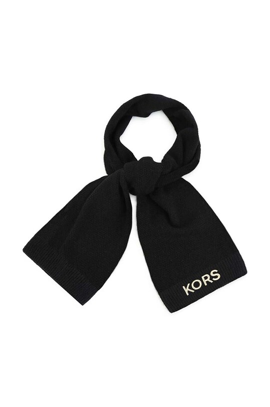 Дитячий шарф з домішкою вовни Michael Kors R10176 чорний AW23