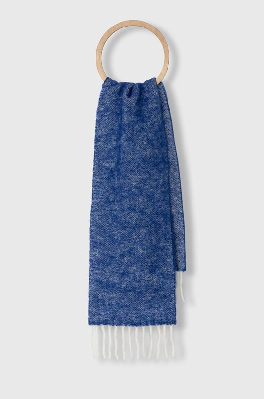 United Colors of Benetton esarfa din lana pentru copii uni albastru 63MDCU00K.G.SEASONAL