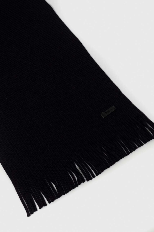 Шерстяной шарф BOSS 50495340 голубой NC25