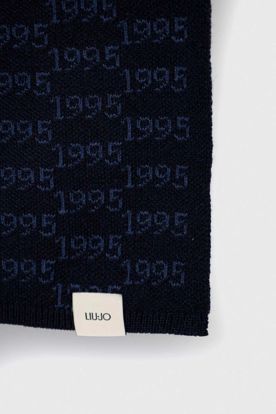 Шарф с примесью шерсти Liu Jo M223P403SCARF1995 тёмно-синий AW23