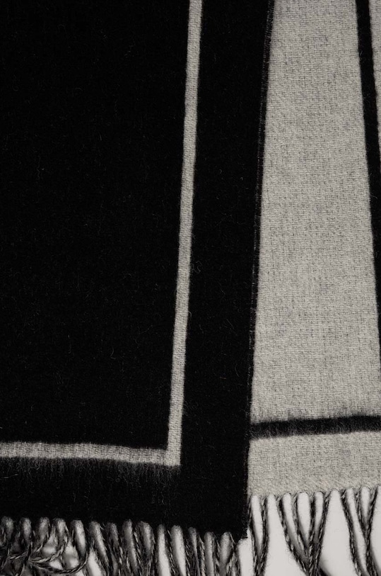 AllSaints szalik wełniany AS200664 czarny AW23