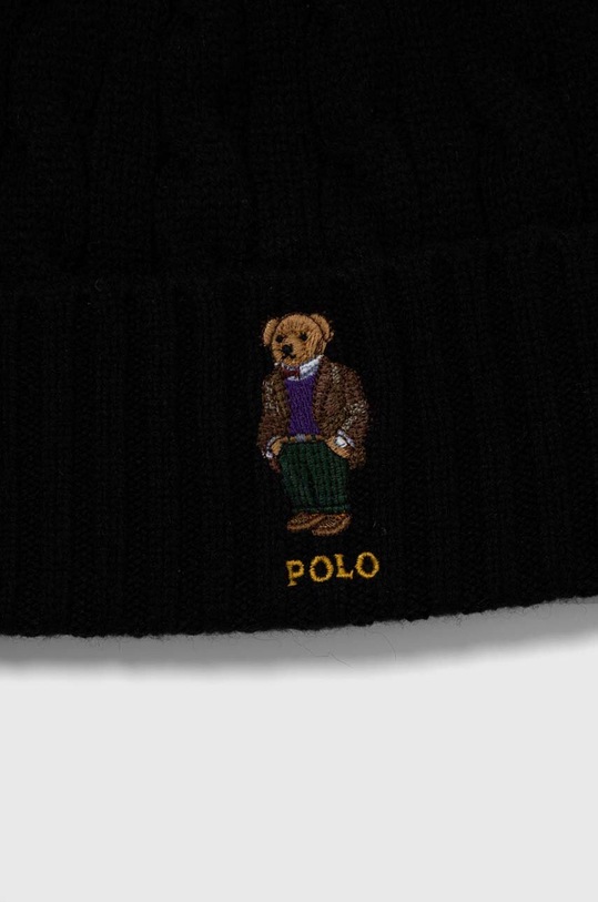 Polo Ralph Lauren czapka i szalik wełniany 449923915 czarny