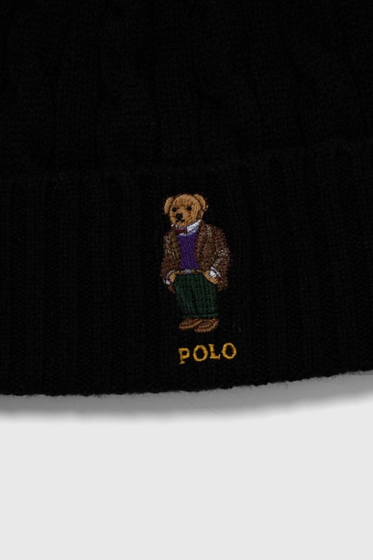 Vlněná čepice a šála Polo Ralph Lauren 449923915 černá