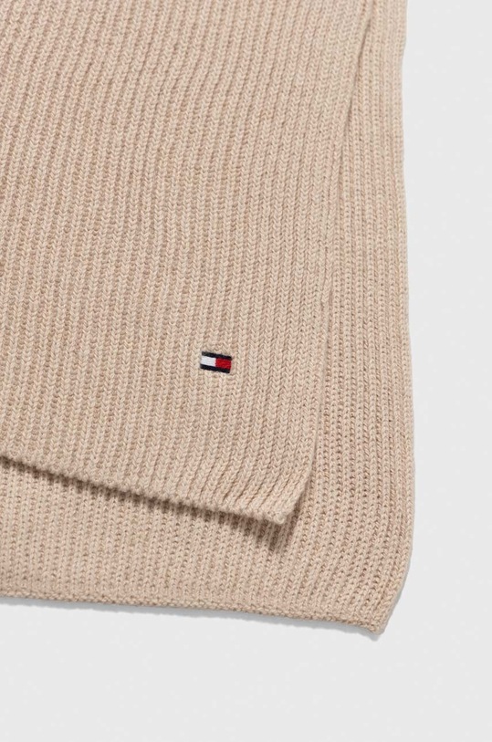 Tommy Hilfiger szalik z domieszką kaszmiru AM0AM11480 beżowy AW23