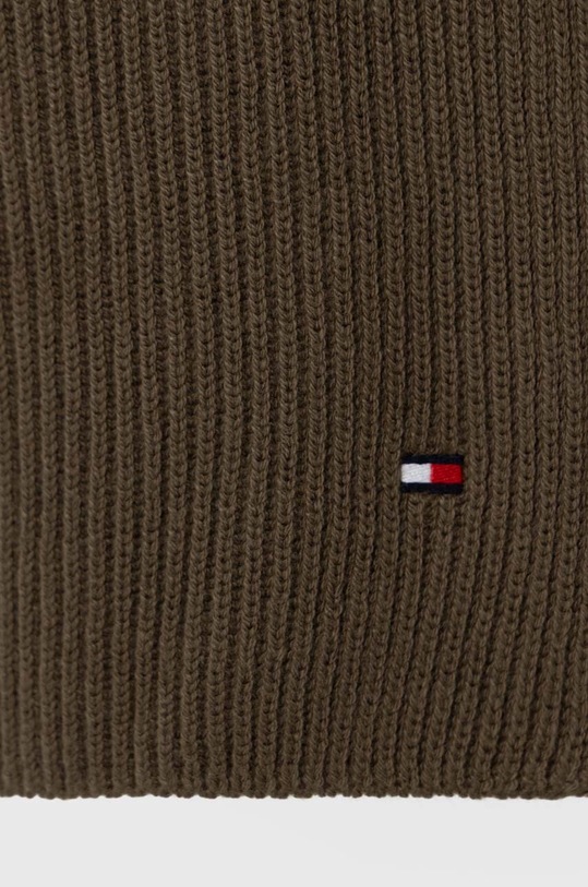 Tommy Hilfiger szalik z domieszką kaszmiru AM0AM11480 zielony AW23