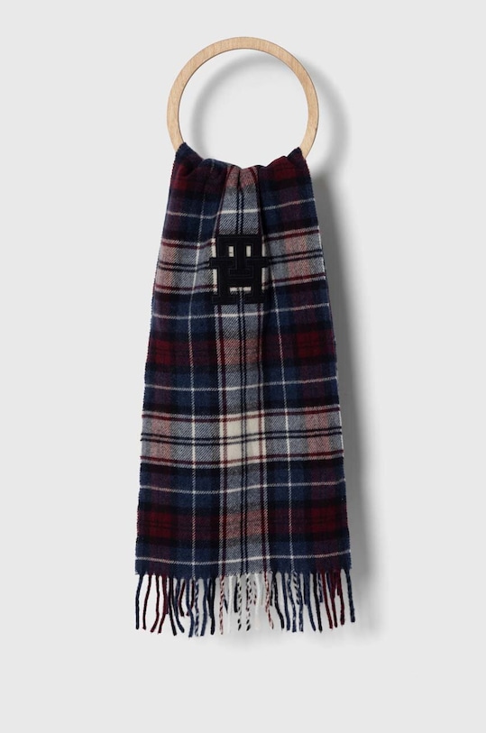 Вълнен шал Tommy Hilfiger вълна многоцветен AM0AM11984