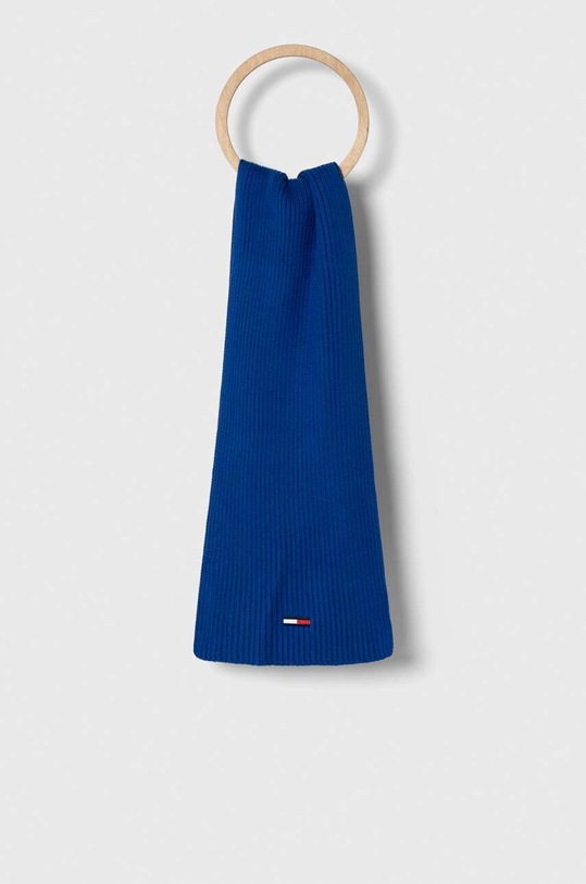 Šál Tommy Jeans hrubá modrá AM0AM11702