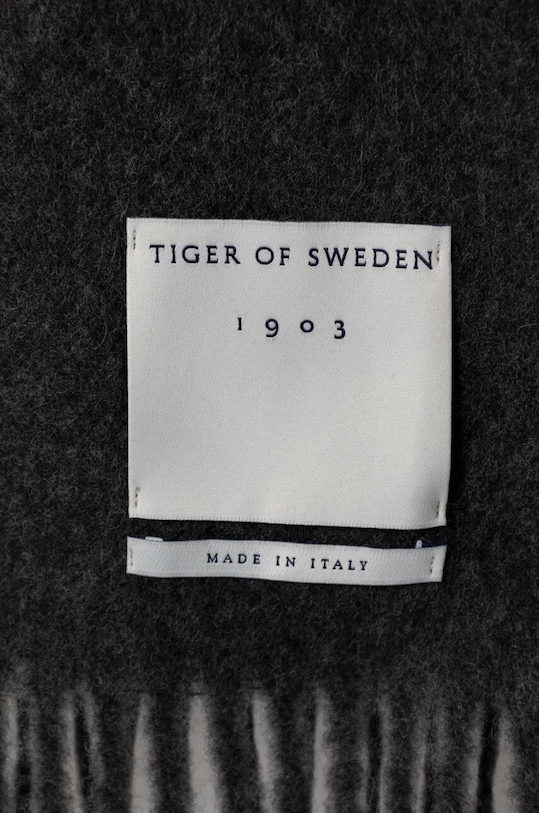Tiger Of Sweden szalik wełniany T69415011 szary AW23