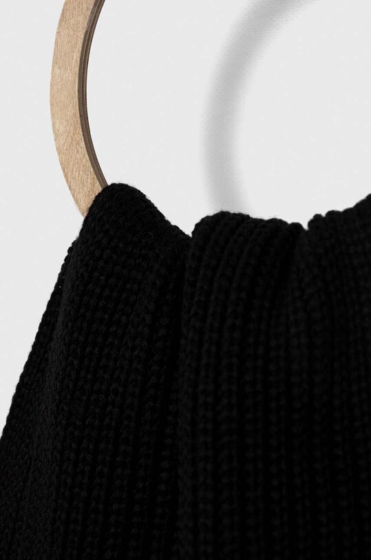 Guess szalik z domieszką wełny AM9332.POL03 czarny AW23