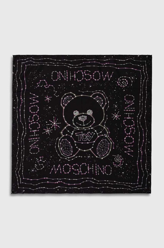 Hedvábný kapesníček Moschino M2933.03958 černá AW23